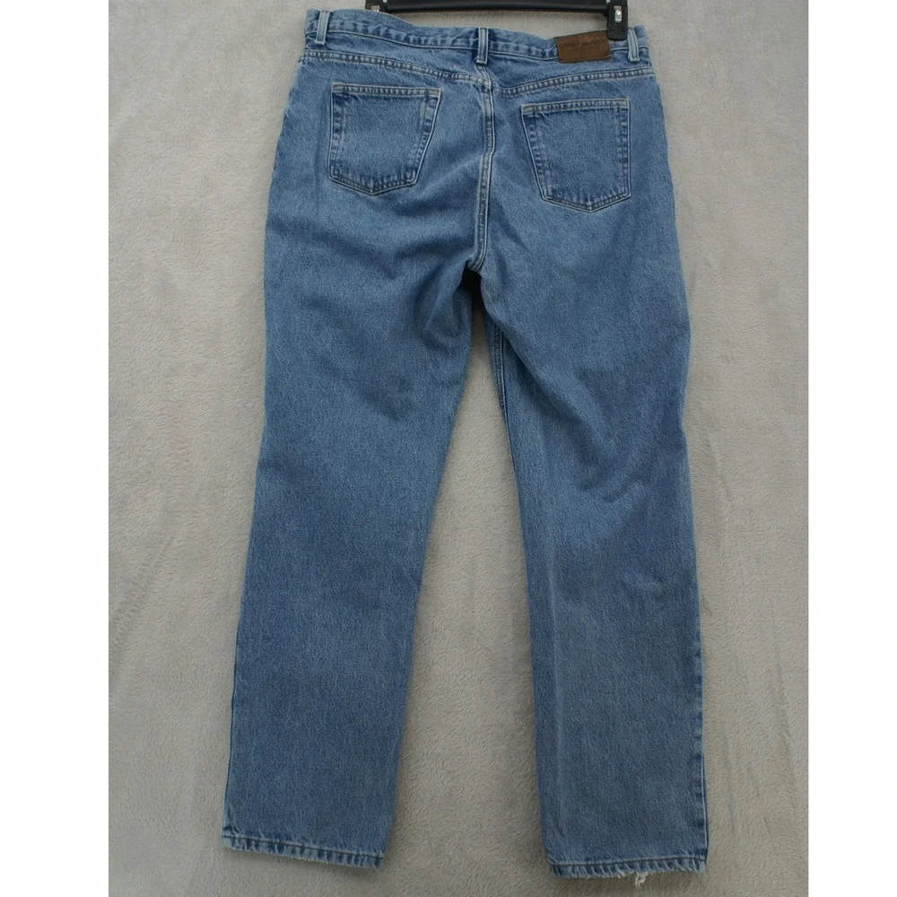 VTG Lauren Jeans Co Green Label High Rise Tapered Mom Jeans Light Wash Size 16